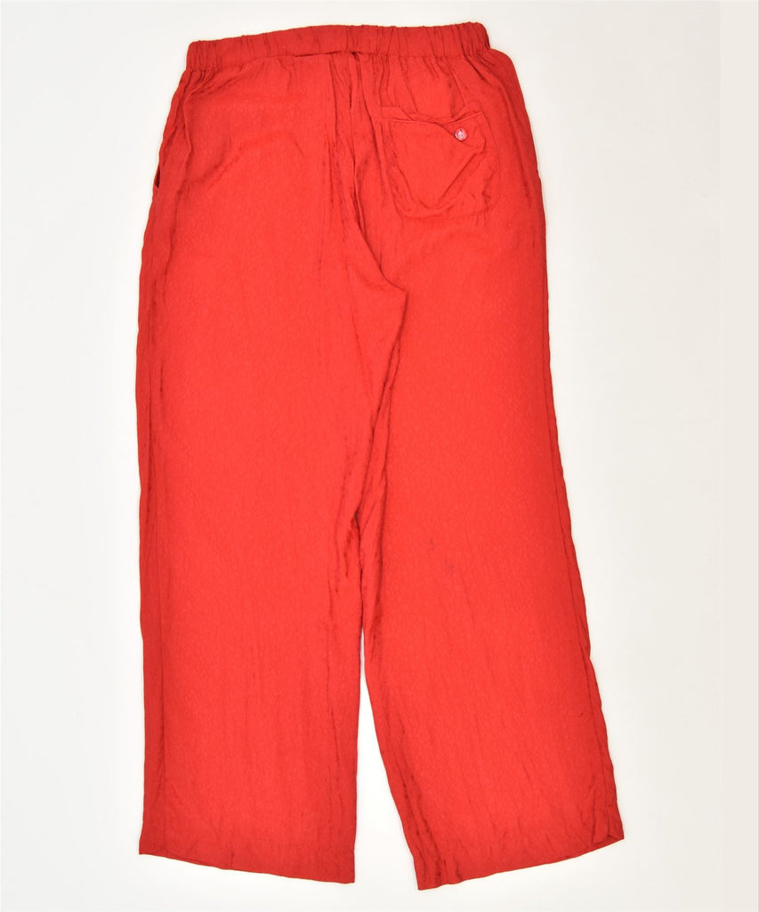 SIMONA BARBIERI Womens Straight Chino Trousers Medium W30 L30 Red | Vintage | Thrift | Second-Hand | Used Clothing | Messina Hembry 