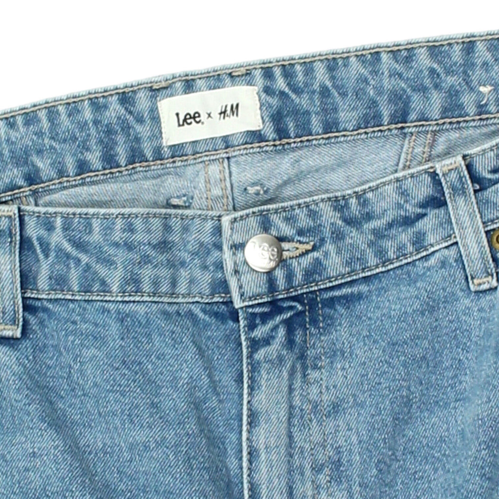 Lee x H&M Womens High Waisted Tapered Blue Jeans | Vintage Designer Denim VTG | Vintage Messina Hembry | Thrift | Second-Hand Messina Hembry | Used Clothing | Messina Hembry 