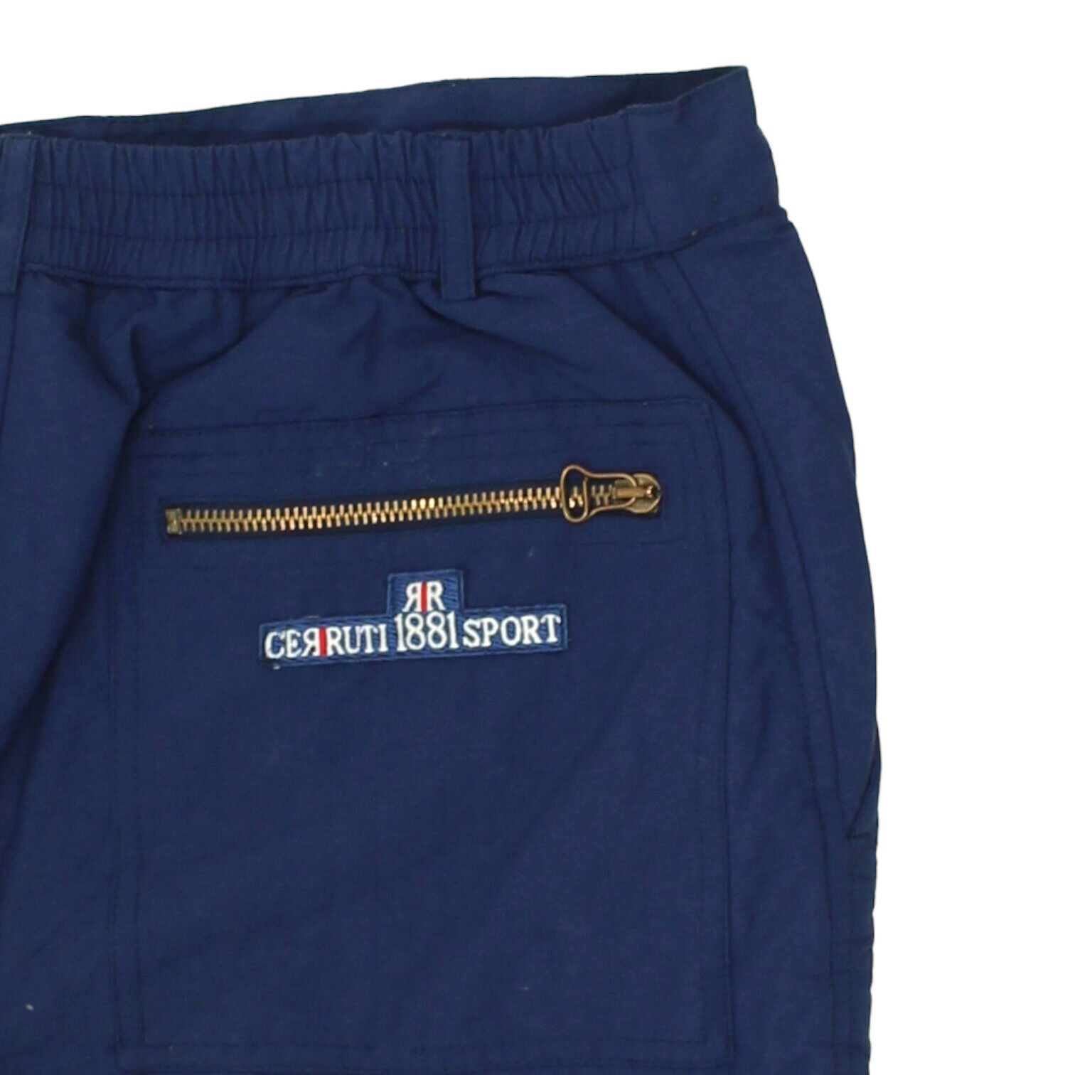 Cerruti 1881 Sport Navy Quilted Tracksuit Bottoms Vintage