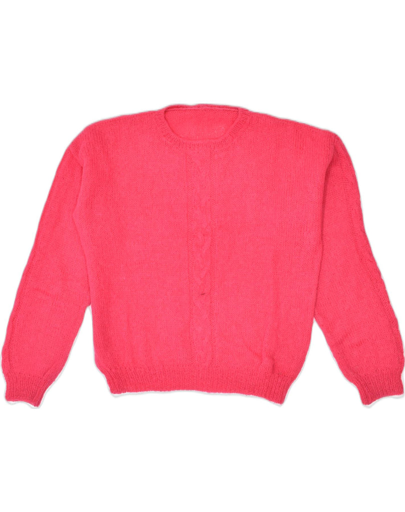 VINTAGE Womens Crew Neck Jumper Sweater UK 14 Large Pink | Vintage | Thrift | Second-Hand | Used Clothing | Messina Hembry 