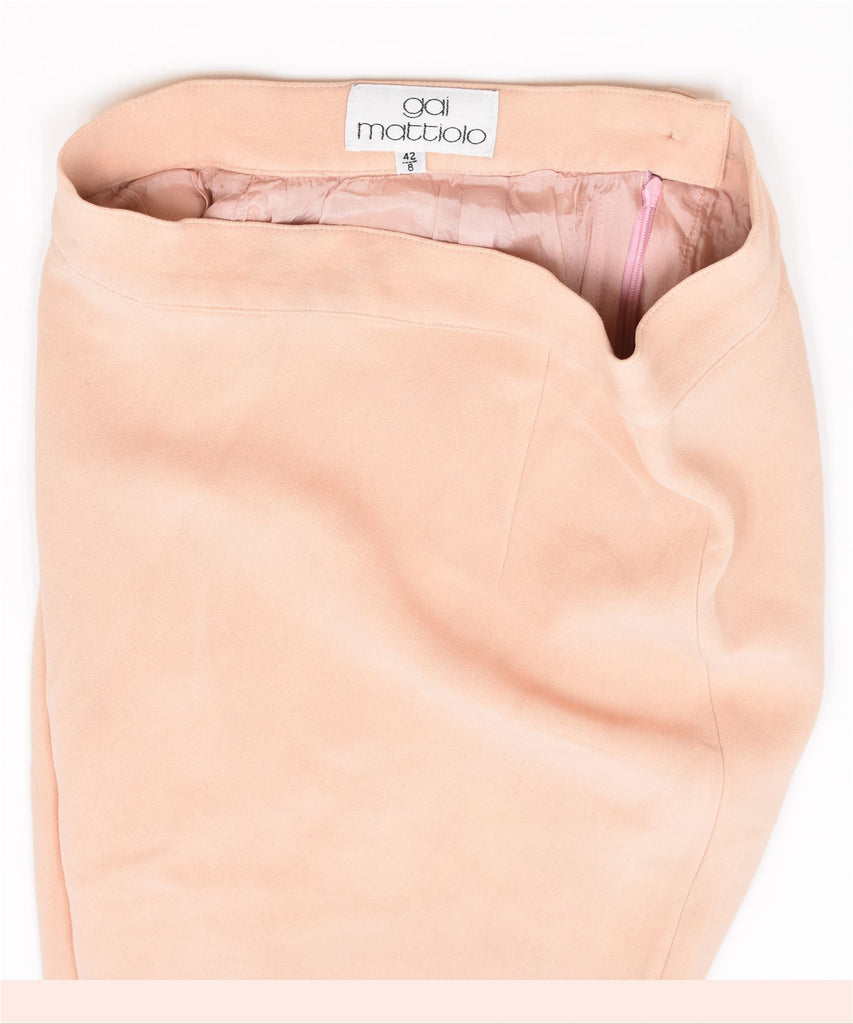 GAI MATTIOLO Womens Pencil Skirt IT 42 Medium W26 Pink Vintage | Vintage | Thrift | Second-Hand | Used Clothing | Messina Hembry 