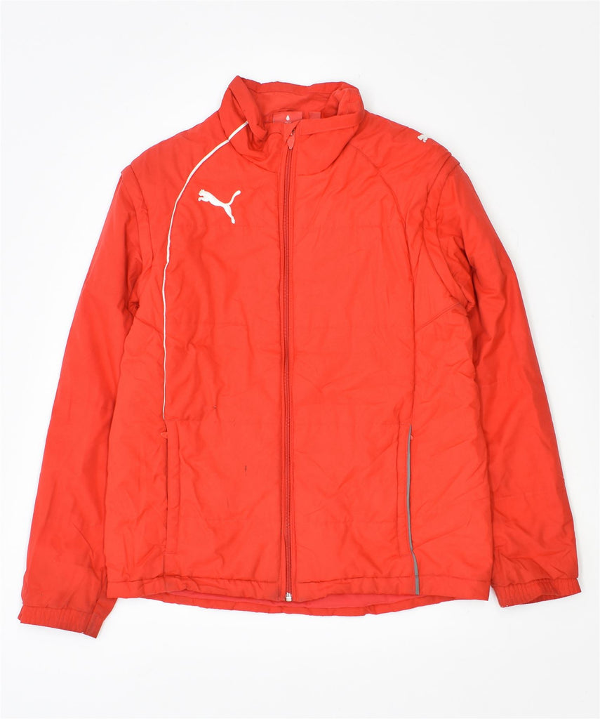 PUMA Boys Windbreaker Jacket 13-14 Years Red Polyester | Vintage | Thrift | Second-Hand | Used Clothing | Messina Hembry 