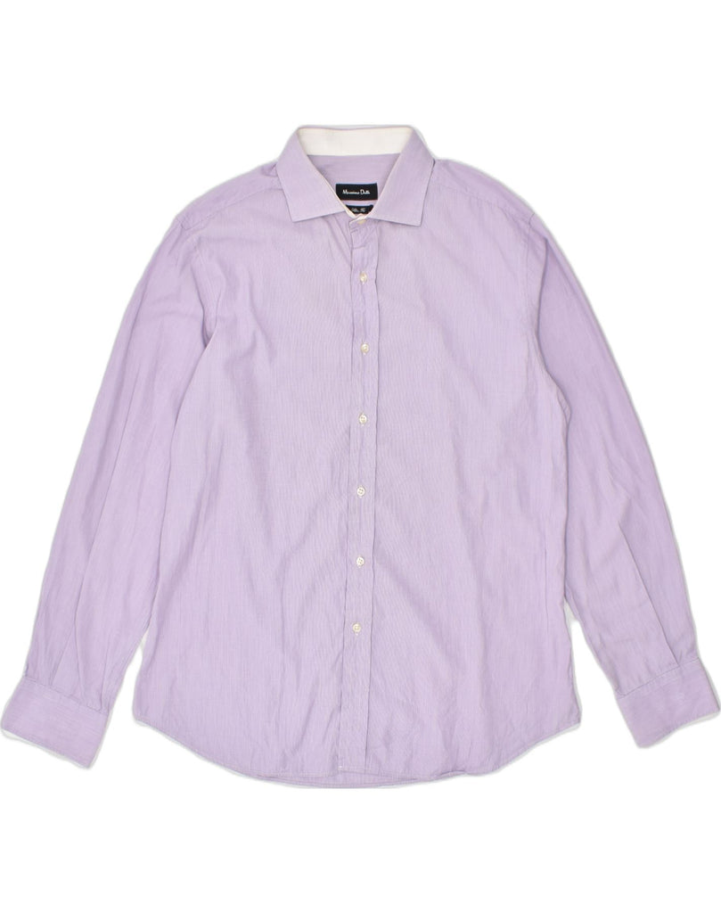 MASSIMO DUTTI Mens Shirt Medium Purple | Vintage | Thrift | Second-Hand | Used Clothing | Messina Hembry 