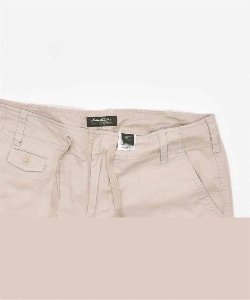 EDDIE BAUER Womens Chino Shorts US 14 XL W36 Beige Cotton | Vintage | Thrift | Second-Hand | Used Clothing | Messina Hembry 