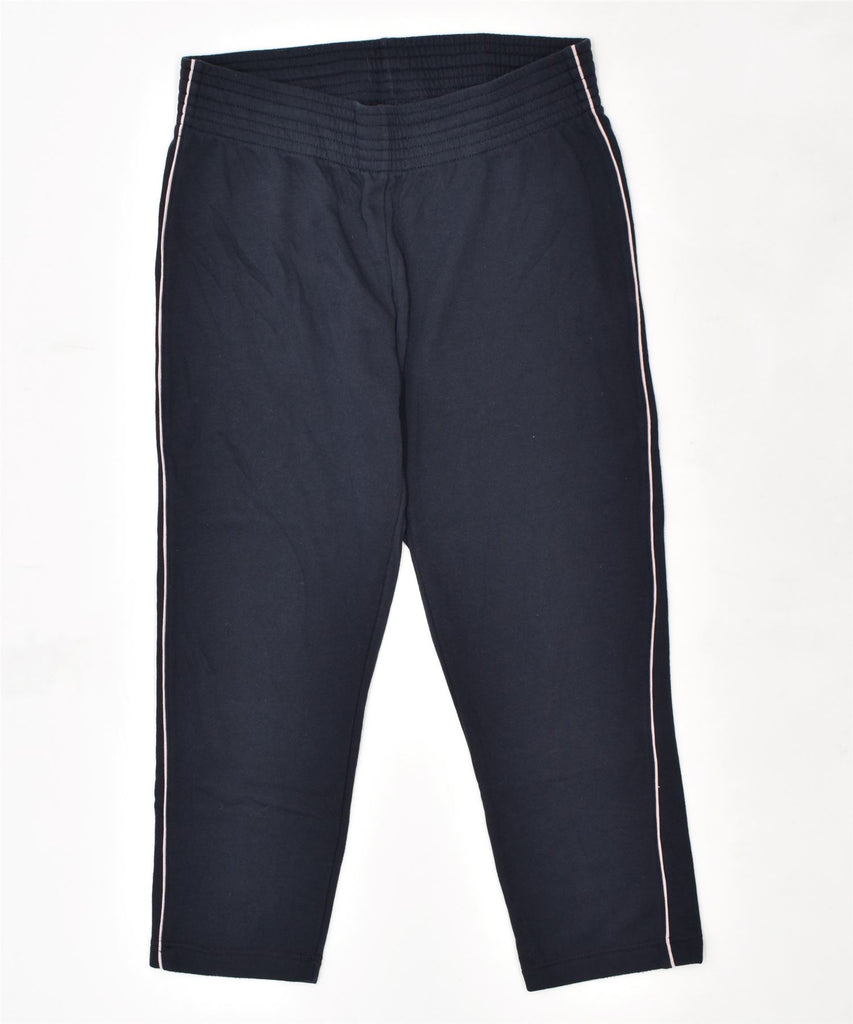 CHAMPION Womens Tracksuit Trousers UK 14 Large Navy Blue | Vintage | Thrift | Second-Hand | Used Clothing | Messina Hembry 