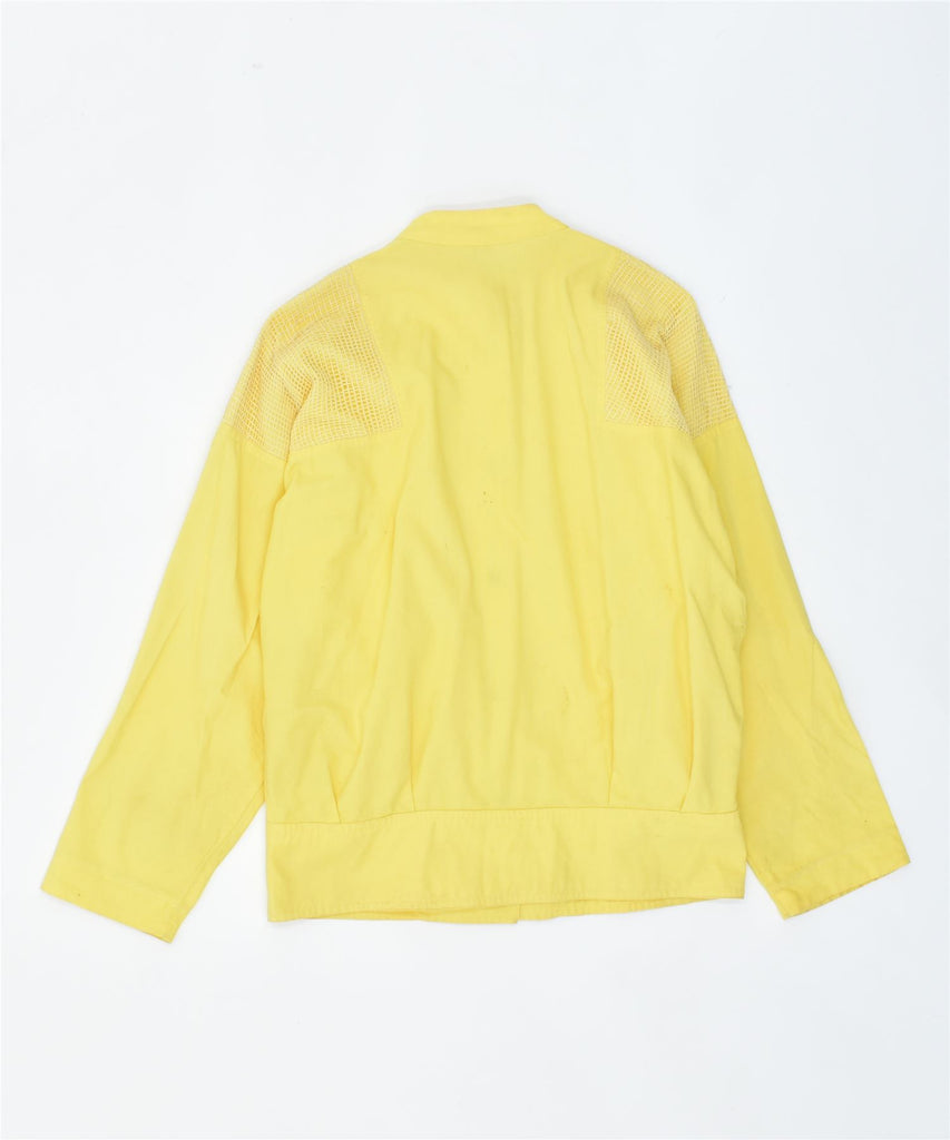 YOUNG STYLE Womens Bomber Jacket EU 40 Medium Yellow Cotton Vintage | Vintage | Thrift | Second-Hand | Used Clothing | Messina Hembry 