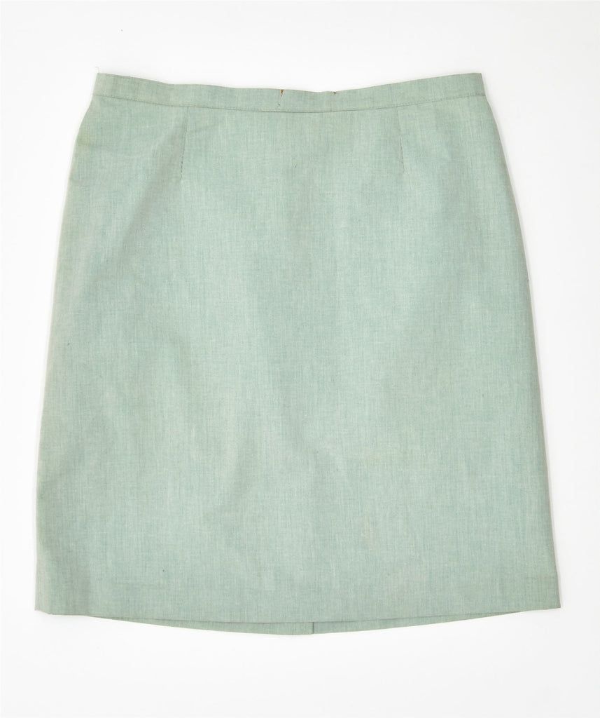 VINTAGE Womens Straight Skirt UK 14 Medium W30 Green | Vintage | Thrift | Second-Hand | Used Clothing | Messina Hembry 