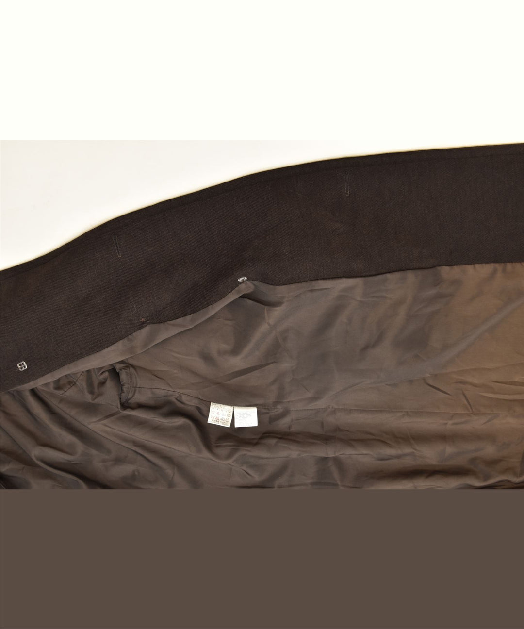 MAX & CO. Womens Oversized Pea Coat UK 6 XS Brown Viscose | Vintage | Thrift | Second-Hand | Used Clothing | Messina Hembry 