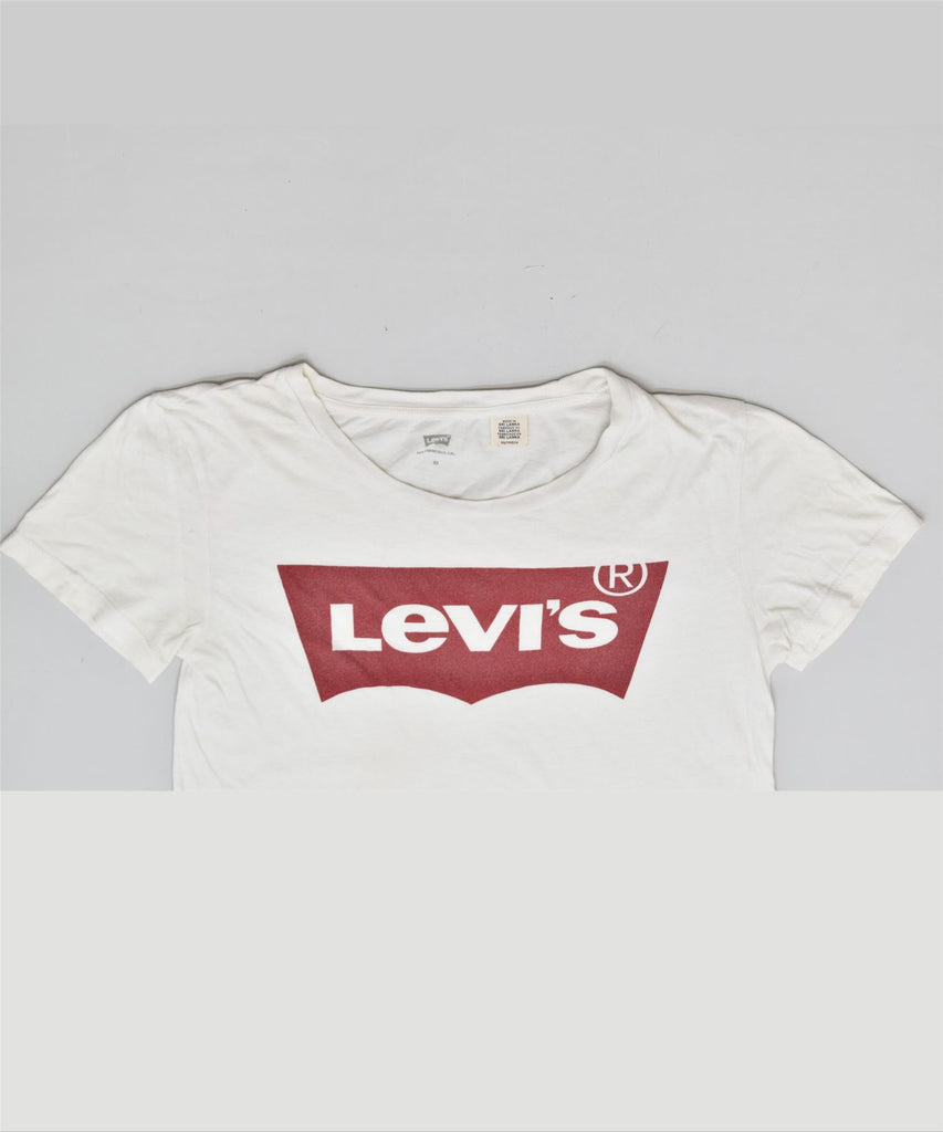 LEVI'S Mens Graphic T-Shirt Top XS White Cotton | Vintage | Thrift | Second-Hand | Used Clothing | Messina Hembry 