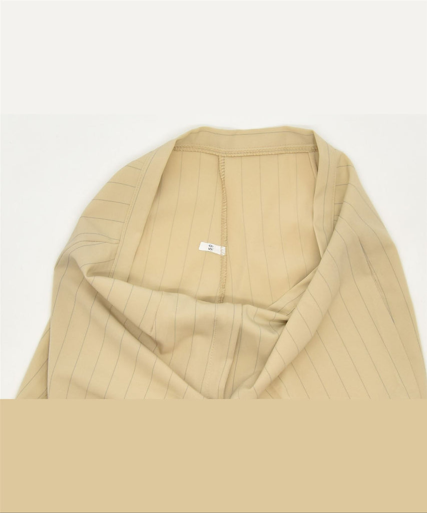 VINTAGE Womens Straight Suit Trousers IT 50 2XL W34 L29 Beige Classic | Vintage | Thrift | Second-Hand | Used Clothing | Messina Hembry 