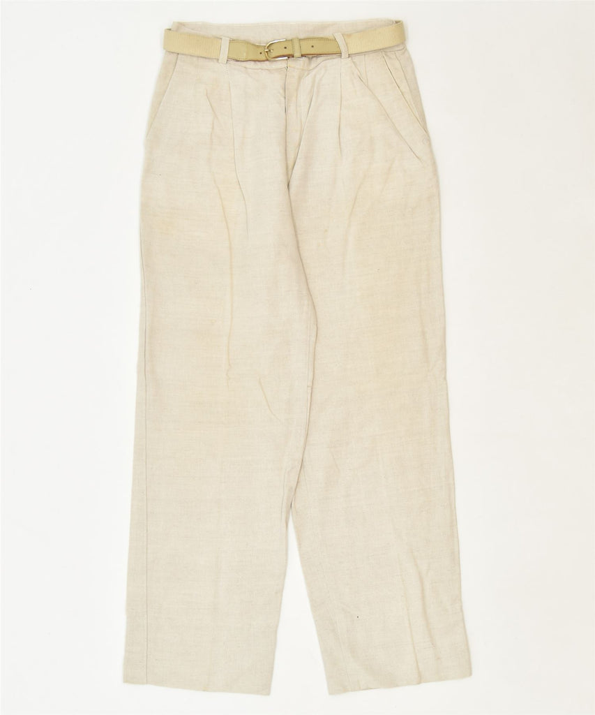 33 Womens Straight Chino Trousers W28 L29 Beige Classic | Vintage | Thrift | Second-Hand | Used Clothing | Messina Hembry 