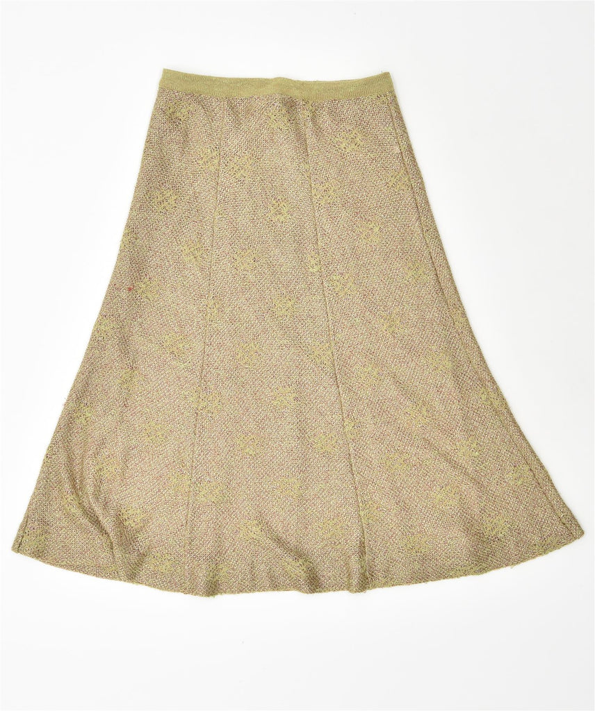 VINTAGE Womens A-Line Skirt IT 46 Large W31 Green Acrylic | Vintage | Thrift | Second-Hand | Used Clothing | Messina Hembry 