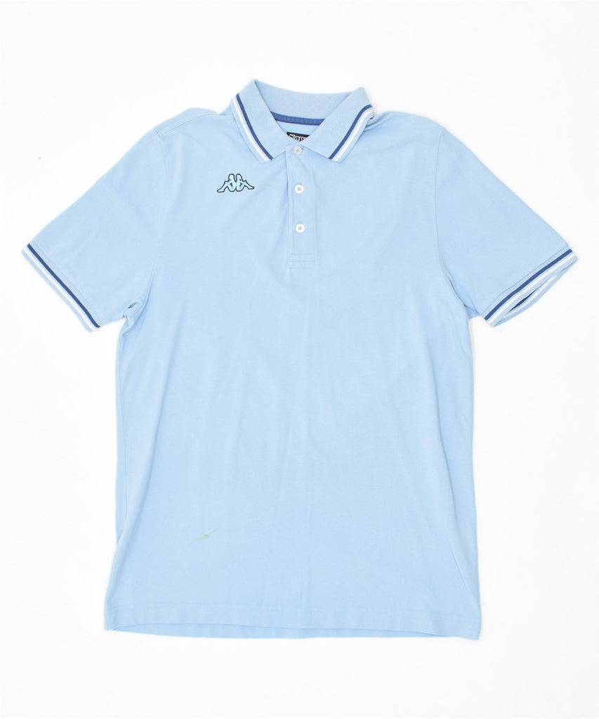 KAPPA Mens Polo Shirt Medium Blue Cotton | Vintage | Thrift | Second-Hand | Used Clothing | Messina Hembry 