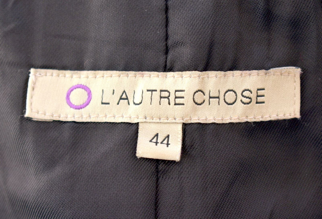 L'AUTRE CHOSE Womens 1 Button Blazer Jacket IT 44 Medium Black Vintage - Second Hand & Vintage Designer Clothing - Messina Hembry