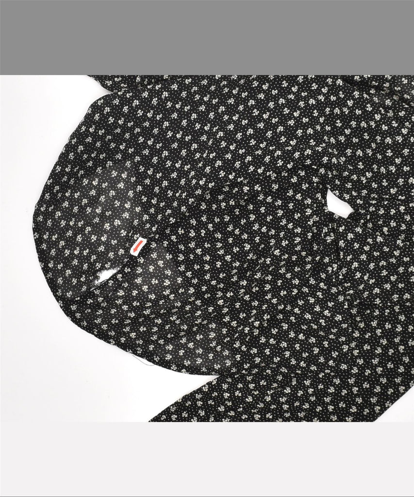 VINTAGE Womens Shirt Blouse IT 48 XL Black Polka Dot | Vintage | Thrift | Second-Hand | Used Clothing | Messina Hembry 