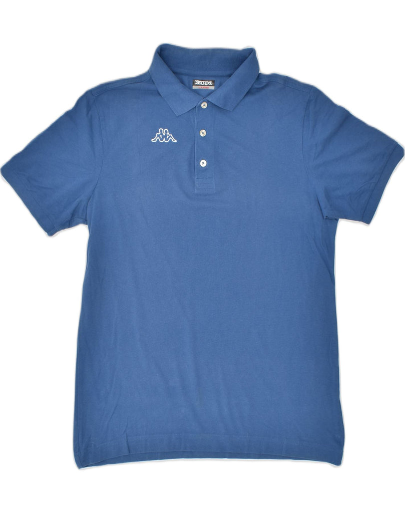 KAPPA Mens Polo Shirt Large Blue Cotton | Vintage | Thrift | Second-Hand | Used Clothing | Messina Hembry 