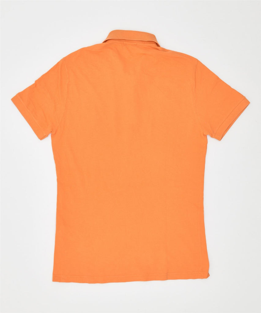 BROOKSFIELD Mens Polo Shirt IT 46 Small Orange Cotton | Vintage | Thrift | Second-Hand | Used Clothing | Messina Hembry 