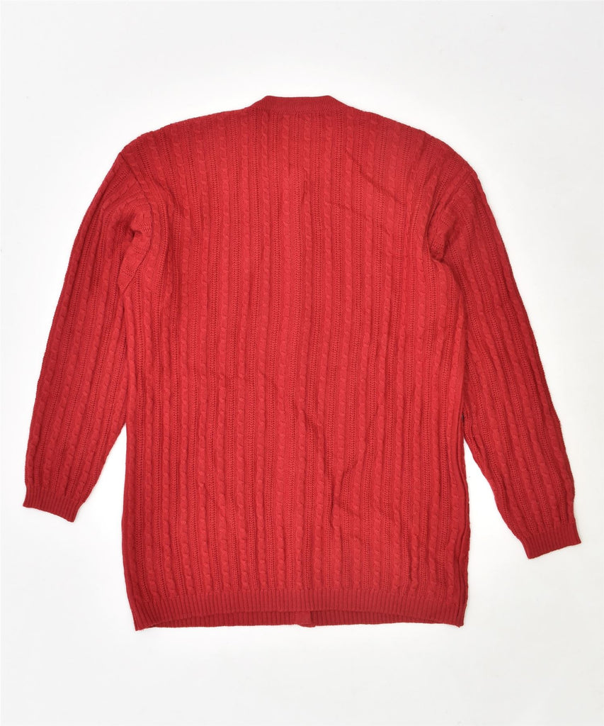 VINTAGE Womens Cardigan Sweater UK 12 Medium Red | Vintage | Thrift | Second-Hand | Used Clothing | Messina Hembry 