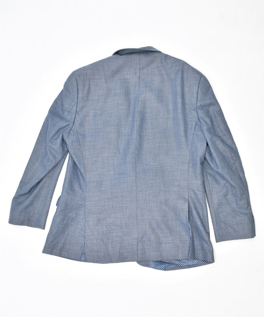 MICHAEL KORS Mens 2 Button Blazer Jacket UK 42 XL Blue Polyester | Vintage | Thrift | Second-Hand | Used Clothing | Messina Hembry 