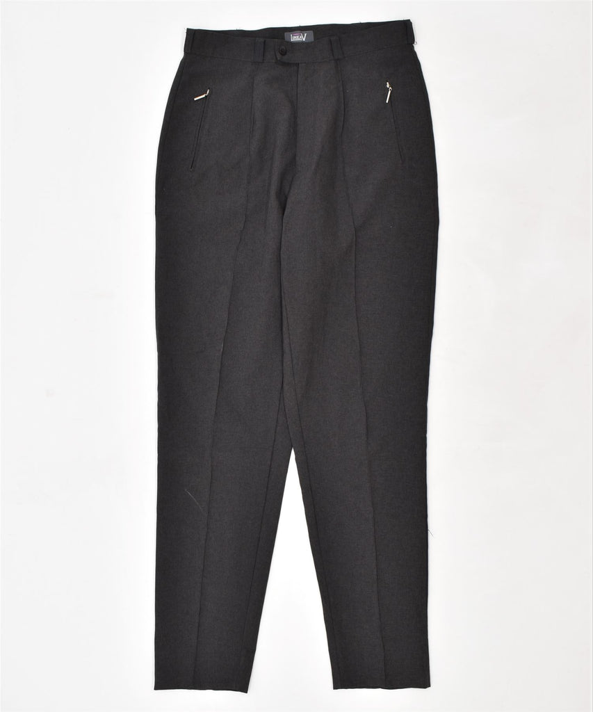 LINEAV Womens Pegged Casual Trousers IT 42 Medium W30 L32 Black Polyester | Vintage | Thrift | Second-Hand | Used Clothing | Messina Hembry 