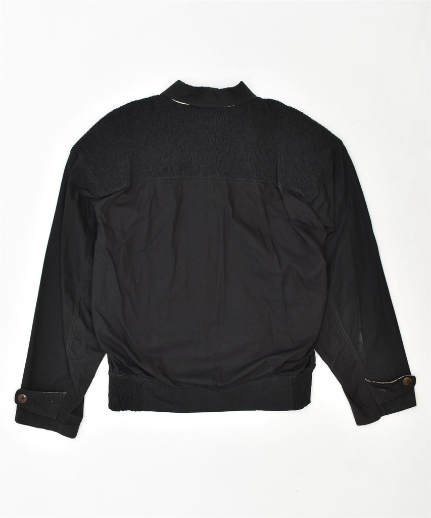 BARTON Mens Bomber Jacket UK 42 XL Black Vintage | Vintage | Thrift | Second-Hand | Used Clothing | Messina Hembry 