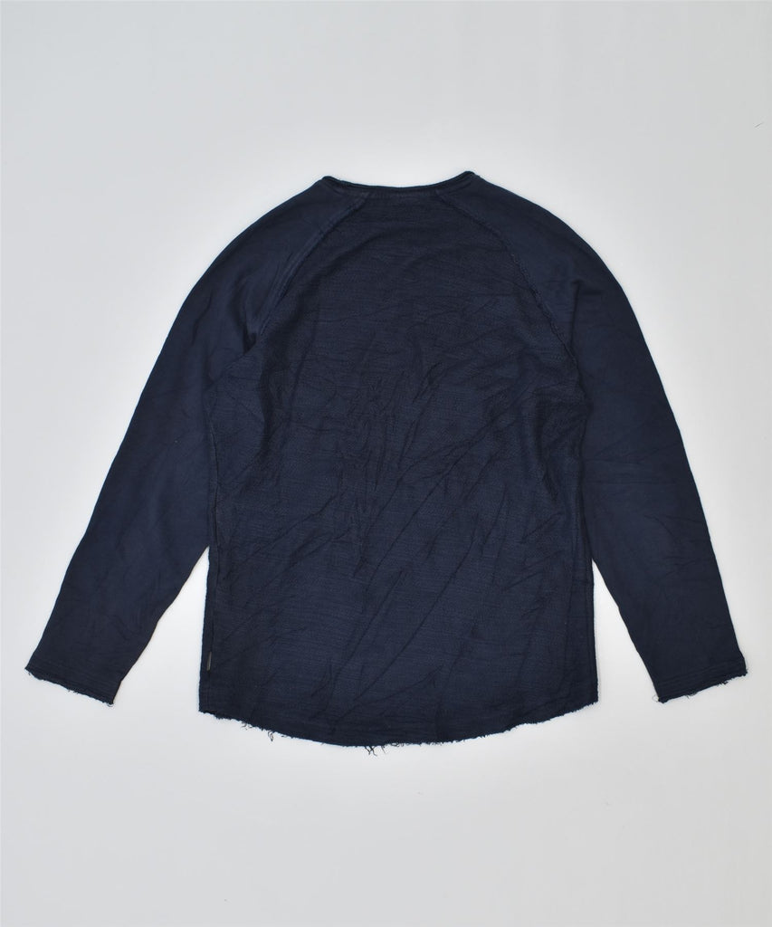 JACK & JONES Mens Sweatshirt Jumper XL Navy Blue Cotton | Vintage | Thrift | Second-Hand | Used Clothing | Messina Hembry 