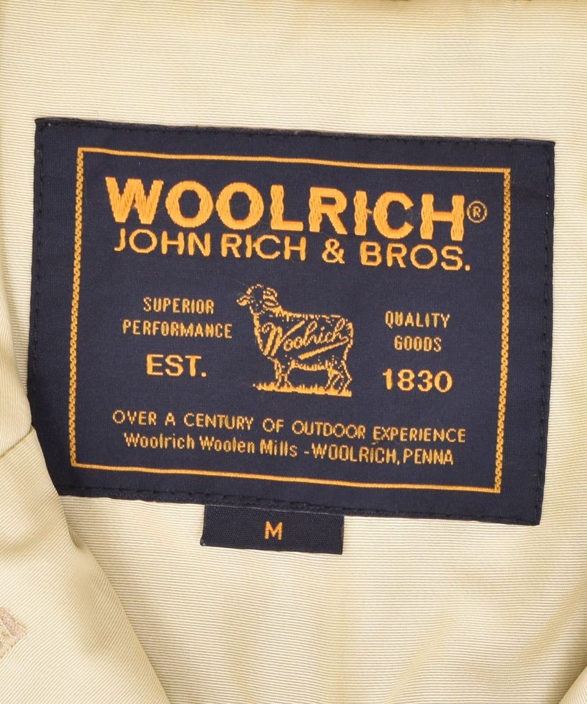 WOOLRICH Womens Windbreaker Jacket UK 14 Medium Beige Cotton | Vintage | Thrift | Second-Hand | Used Clothing | Messina Hembry 