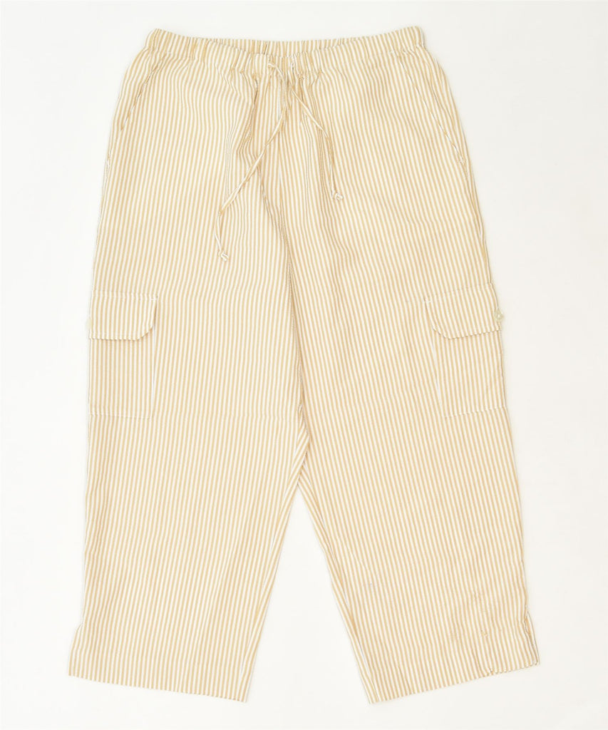 ORVIS Womens Capri Cargo Trousers Medium W30 L23 Beige Polyester Classic | Vintage | Thrift | Second-Hand | Used Clothing | Messina Hembry 