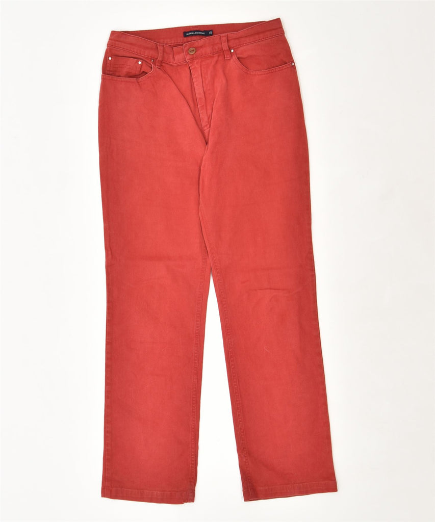 MARINA YACHTING Womens Straight Jeans W30 L28 Red Cotton | Vintage | Thrift | Second-Hand | Used Clothing | Messina Hembry 