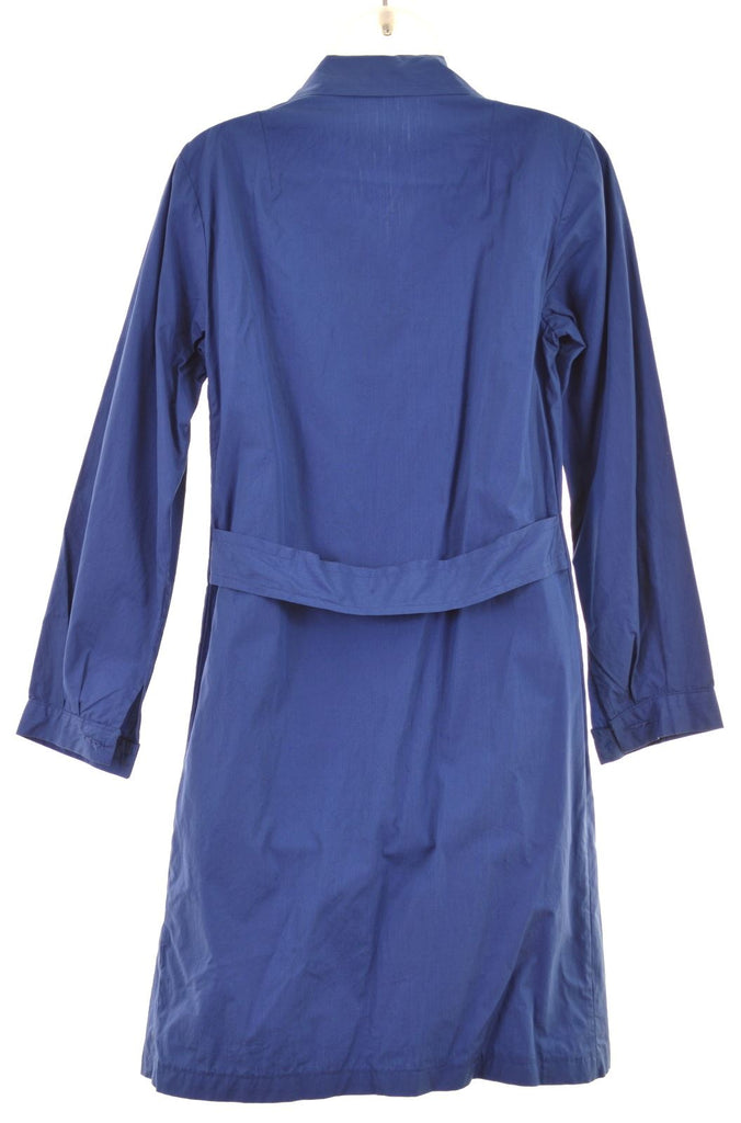 VINTAGE Womens Overcoat Size 12 Medium Blue - Second Hand & Vintage Designer Clothing - Messina Hembry