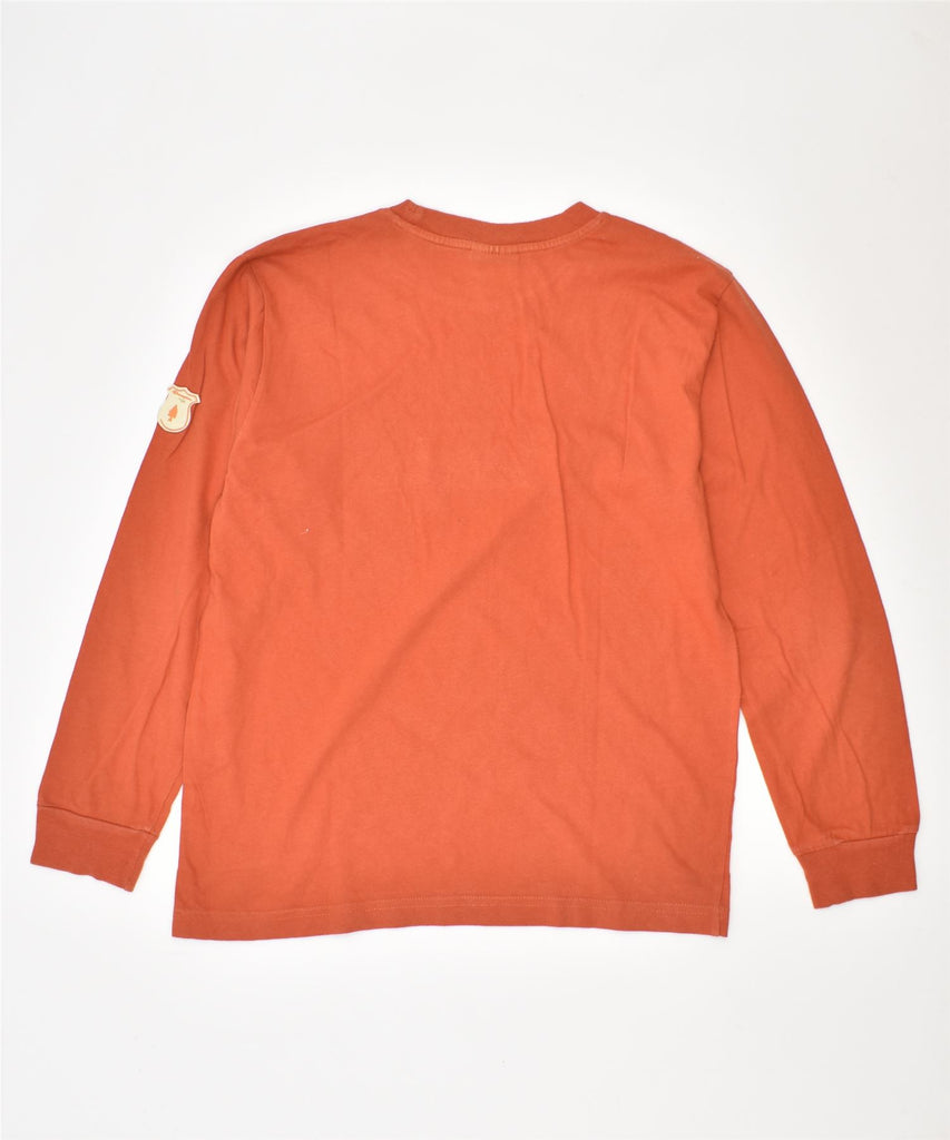 CHAMPION Boys Graphic Top Long Sleeve 11-12 Years Orange Cotton | Vintage | Thrift | Second-Hand | Used Clothing | Messina Hembry 