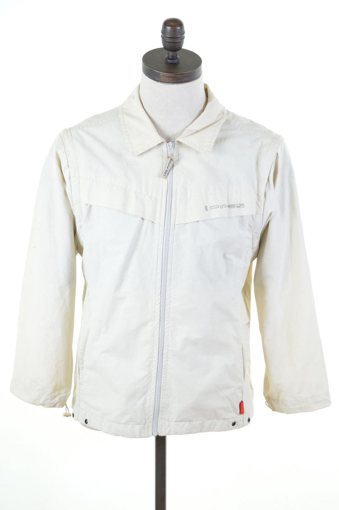 LEE Boys Harrington Jacket 13-14 Years Large Beige Cotton - Second Hand & Vintage Designer Clothing - Messina Hembry