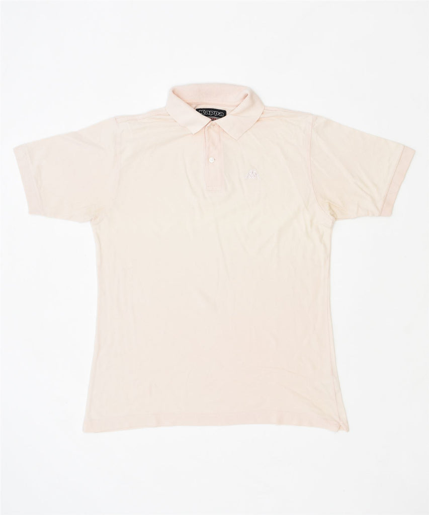 KAPPA Mens Polo Shirt Medium Beige Cotton | Vintage | Thrift | Second-Hand | Used Clothing | Messina Hembry 