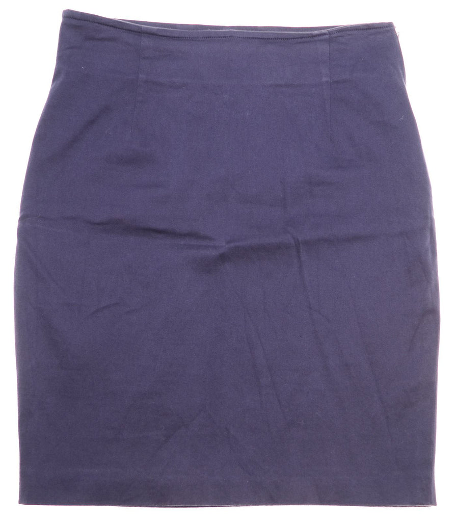 VINTAGE Womens Pencil Skirt UK 12 Medium W28 Blue | Vintage | Thrift | Second-Hand | Used Clothing | Messina Hembry 