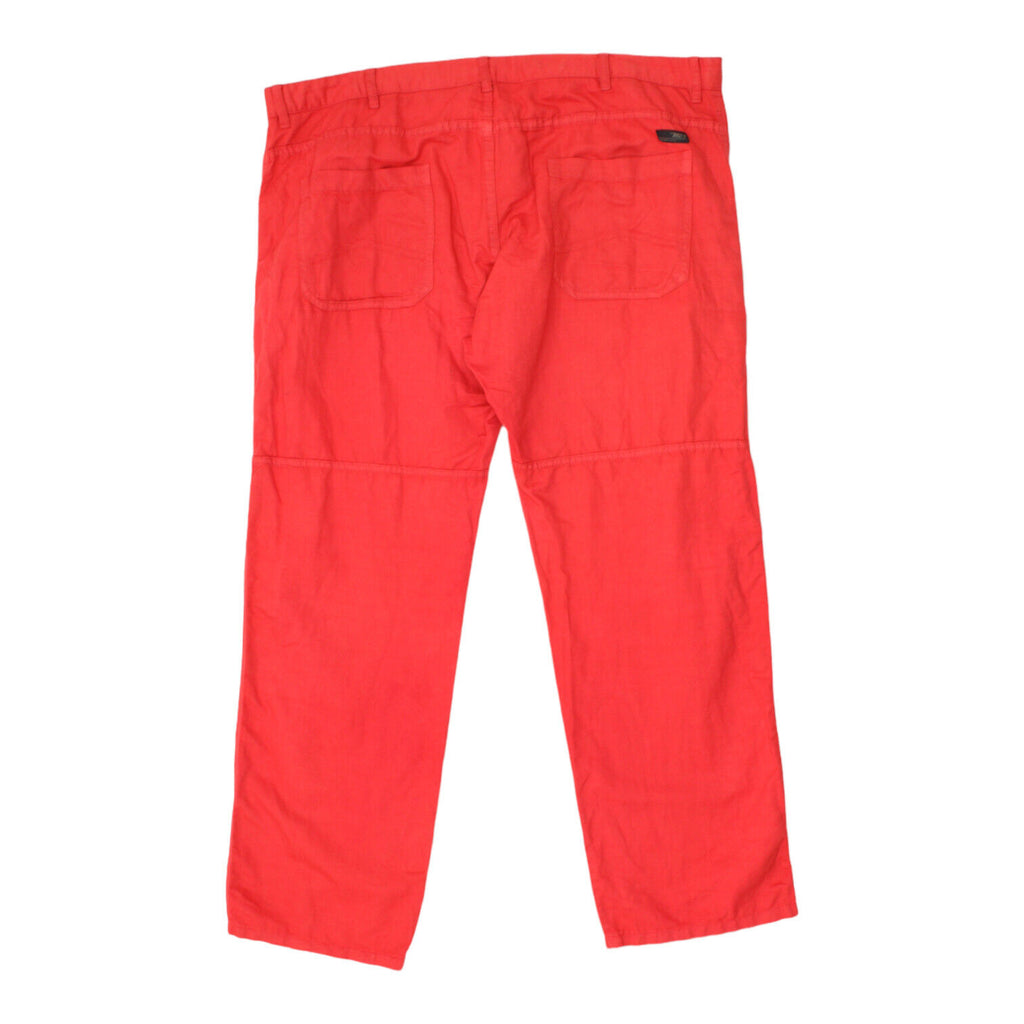 MCs Marlboro Classics Mens Red Chino Trousers | Vintage High End Designer VTG | Vintage Messina Hembry | Thrift | Second-Hand Messina Hembry | Used Clothing | Messina Hembry 