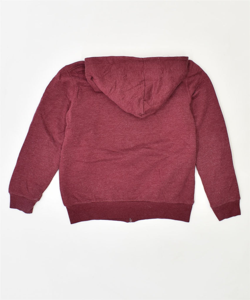 LEE Girls Zip Hoodie Sweater 14-15 Years Large Burgundy Cotton | Vintage | Thrift | Second-Hand | Used Clothing | Messina Hembry 