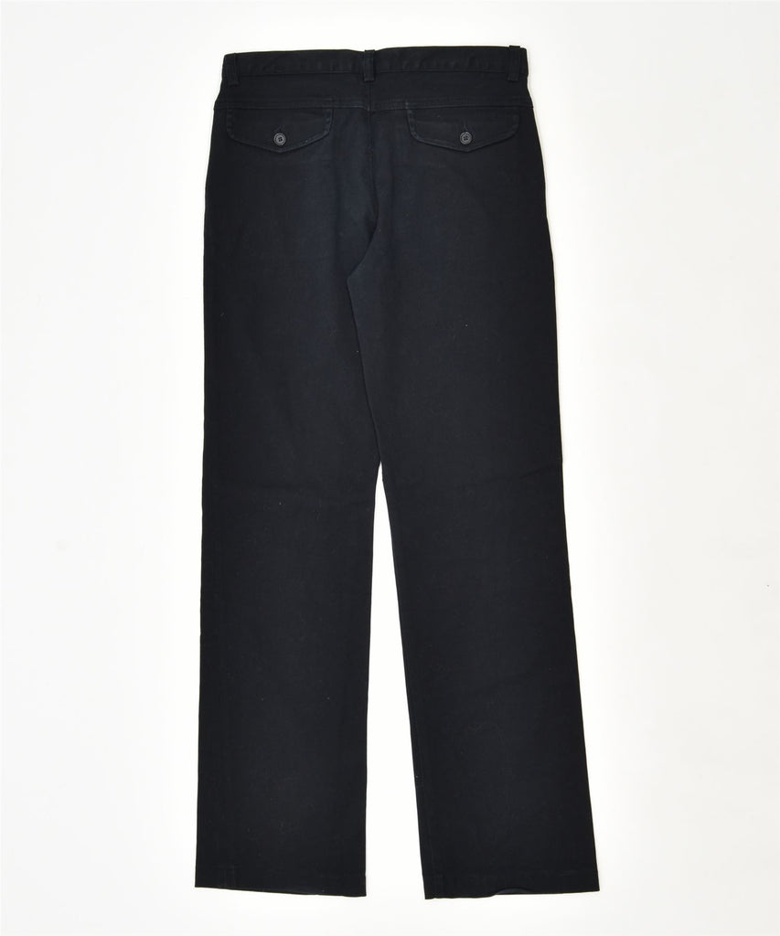 SCOOP Womens Straight Chino Trousers IT 46 Large W30 L31 Black | Vintage | Thrift | Second-Hand | Used Clothing | Messina Hembry 