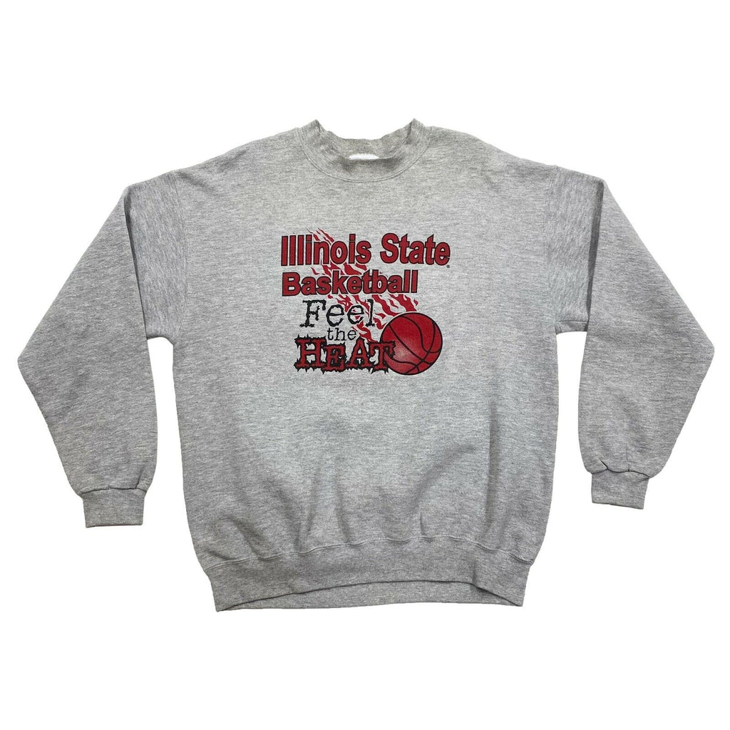 Illinois State Basketball Feel The Heat Sweatshirt | Vintage 90s Sports Jumper | Vintage Messina Hembry | Thrift | Second-Hand Messina Hembry | Used Clothing | Messina Hembry 