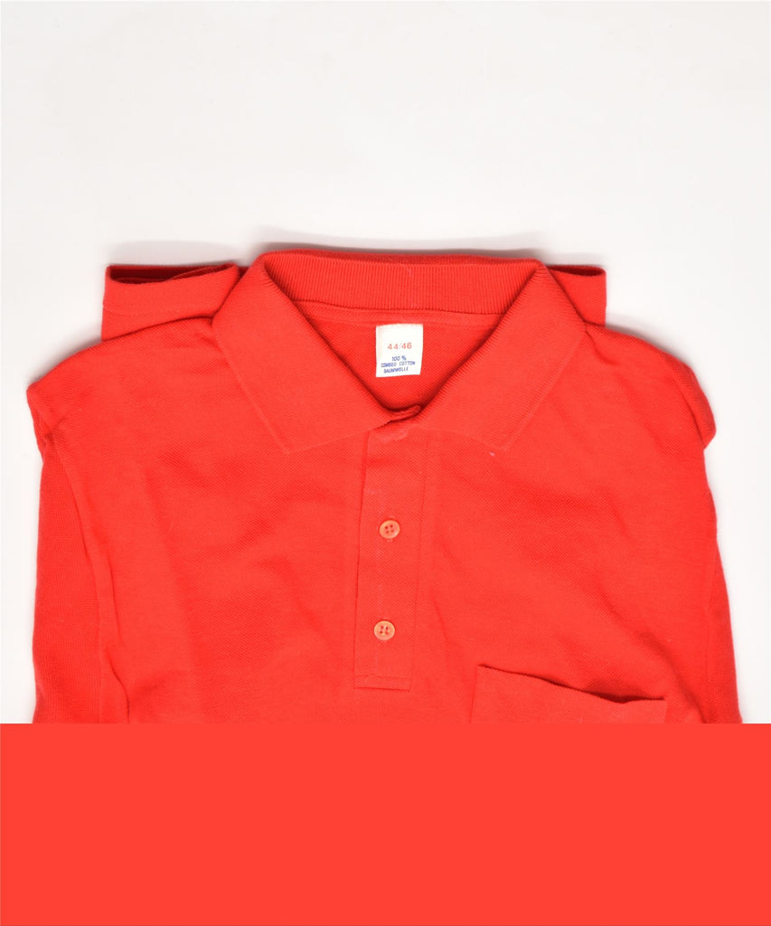 VINTAGE Mens Polo Shirt EU 44/46 Small Red Cotton | Vintage | Thrift | Second-Hand | Used Clothing | Messina Hembry 