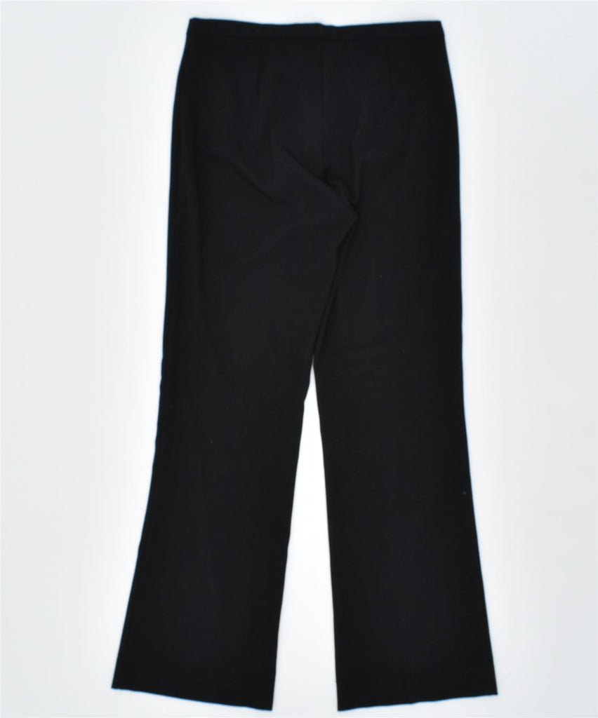 EKLE Womens High Waist Casual Trousers IT 44 Medium W30 L30 Black | Vintage | Thrift | Second-Hand | Used Clothing | Messina Hembry 