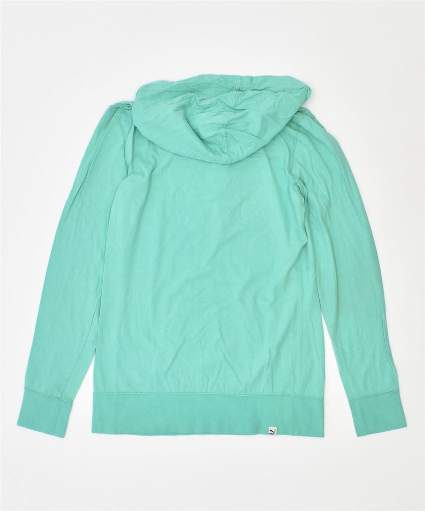 PUMA Womens Hoodie Jumper UK 10 Small Green | Vintage | Thrift | Second-Hand | Used Clothing | Messina Hembry 