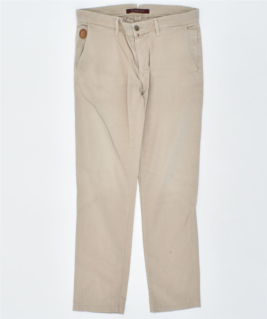 TRUSSARDI Womens Slack Cut Slim Casual Trousers W32 L31 Beige | Vintage | Thrift | Second-Hand | Used Clothing | Messina Hembry 