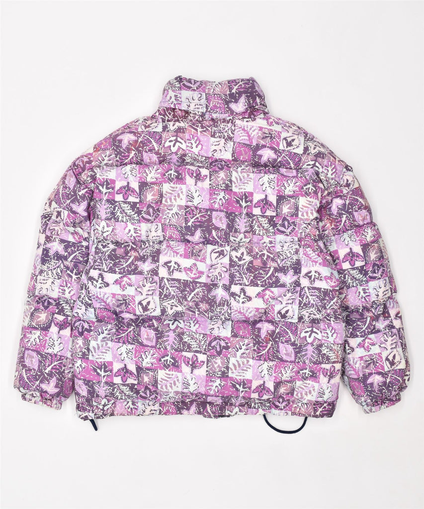 DIADORA Womens Oversized Padded Jacket UK 14 Medium Purple Polyester | Vintage | Thrift | Second-Hand | Used Clothing | Messina Hembry 