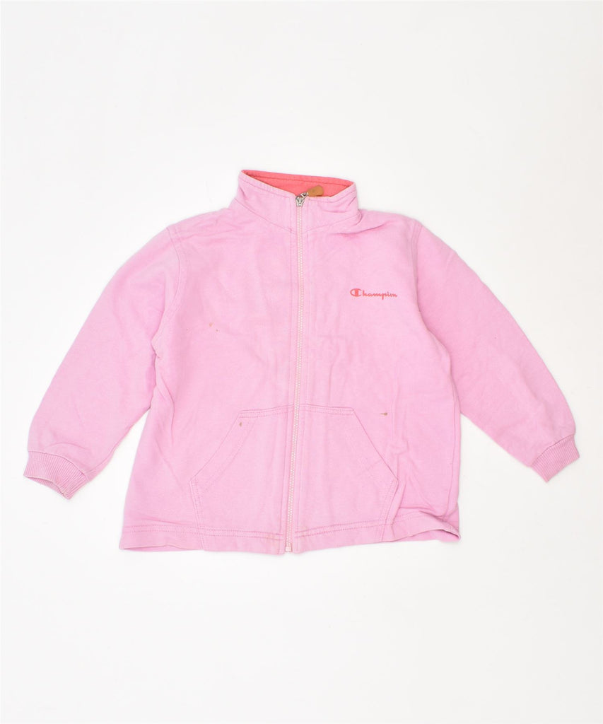 CHAMPION Girls Tracksuit Top Jacket 12-18 Months Pink Cotton | Vintage | Thrift | Second-Hand | Used Clothing | Messina Hembry 