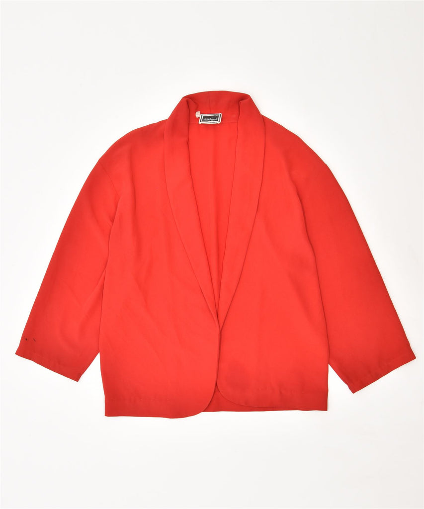 LUISA SPAGNOLI Womens Blazer Jacket UK 14 Medium Red | Vintage | Thrift | Second-Hand | Used Clothing | Messina Hembry 