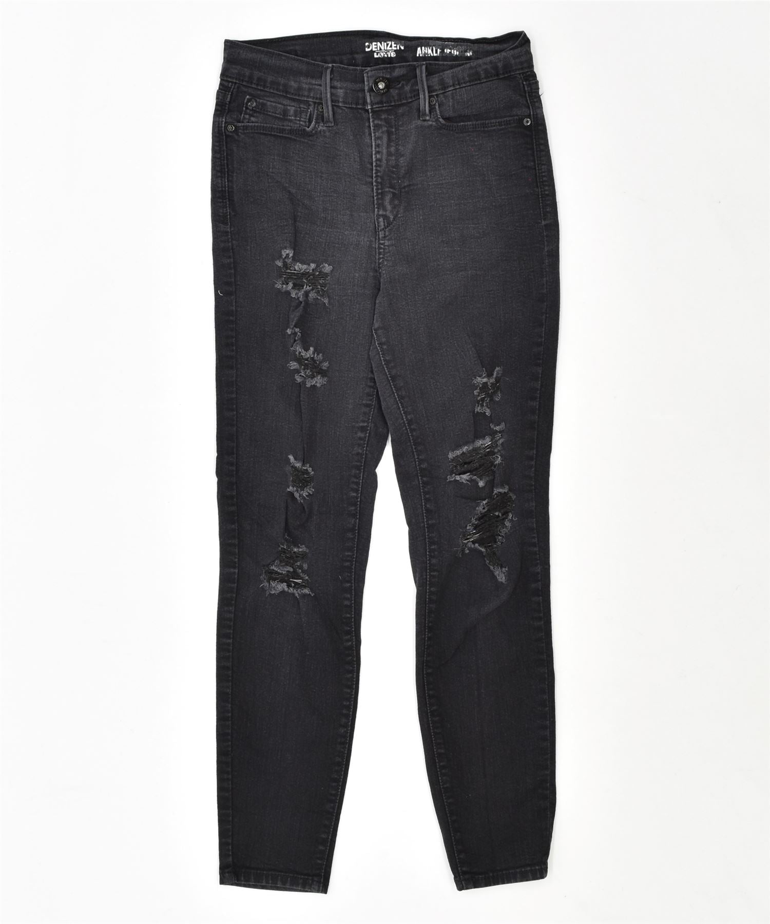 Levi's black best sale distressed jeans