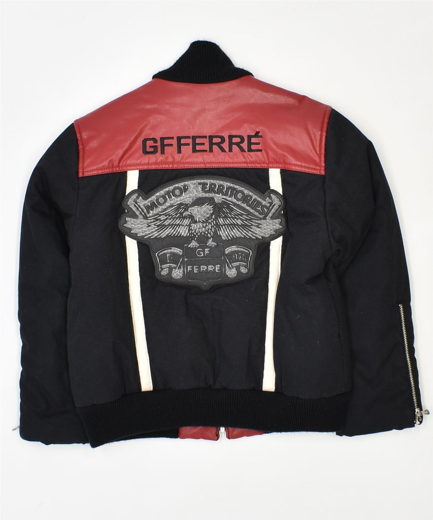 GIANFRANCO FERRE Boys Bomber Jacket 5-6 Years Black Polyester | Vintage | Thrift | Second-Hand | Used Clothing | Messina Hembry 