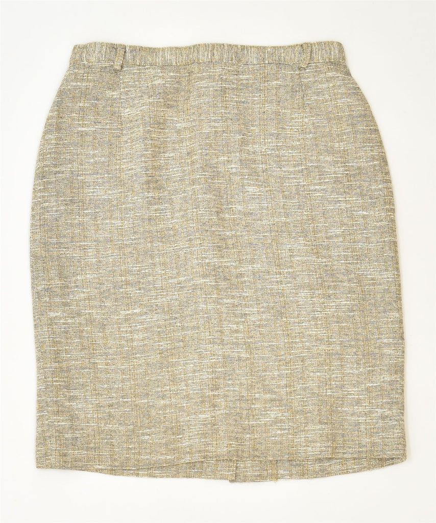 PAOLO PELLEGRINI Womens Pencil Skirt IT 42 Medium W26 Beige Designer | Vintage | Thrift | Second-Hand | Used Clothing | Messina Hembry 