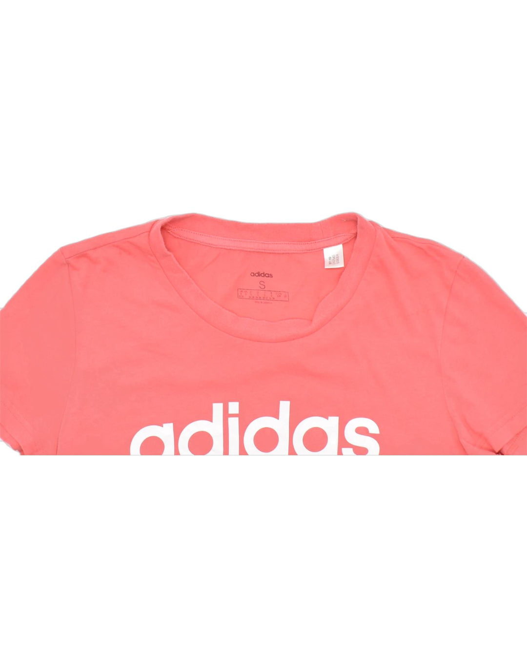 ADIDAS Womens Graphic T-Shirt Top UK 10 Small Pink | Vintage | Thrift | Second-Hand | Used Clothing | Messina Hembry 