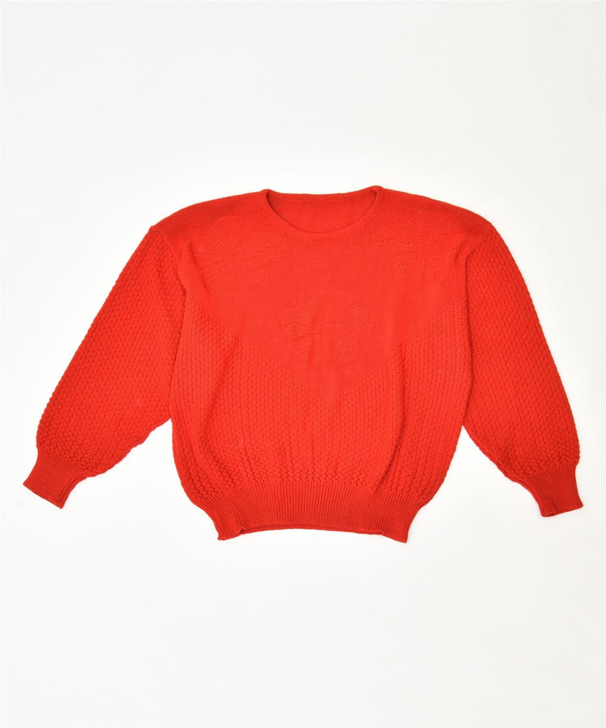 VINTAGE Womens Crew Neck Jumper Sweater UK 18 XL Red | Vintage | Thrift | Second-Hand | Used Clothing | Messina Hembry 